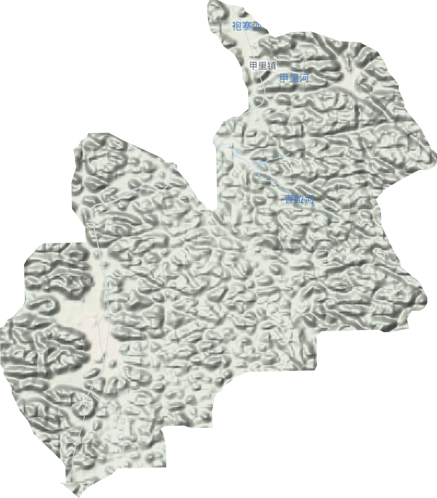 甲里镇地形图