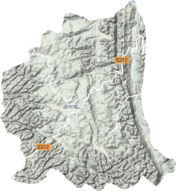 通州镇地形图