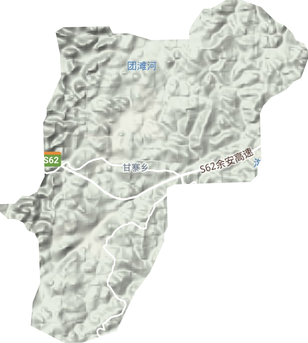 甘寨乡地形图