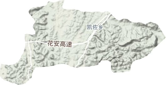 凯佐乡地形图