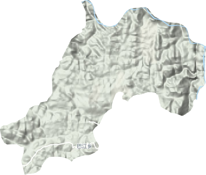 巴江乡地形图