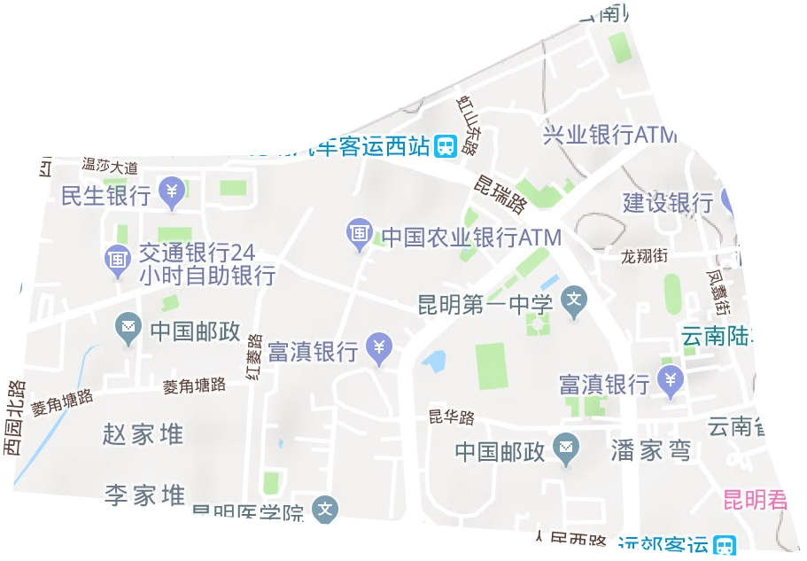 龙翔街道地形图