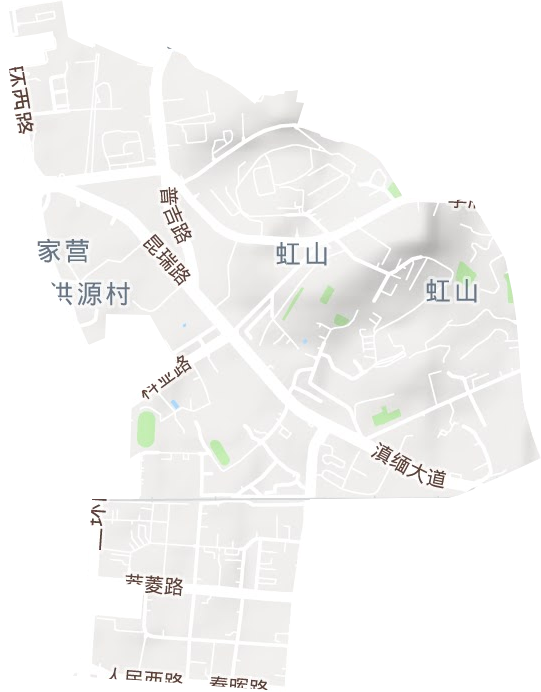 丰宁街道地形图