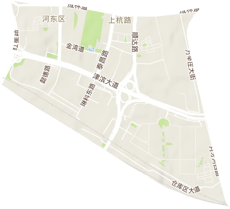 上杭路街道地形图