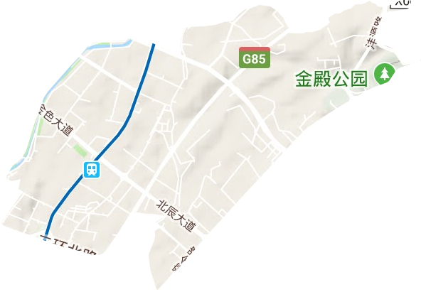 金辰街道地形图