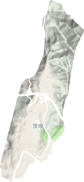 茨坝街道地形图