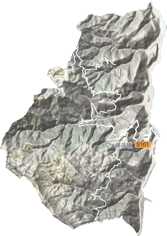 汤丹镇地形图