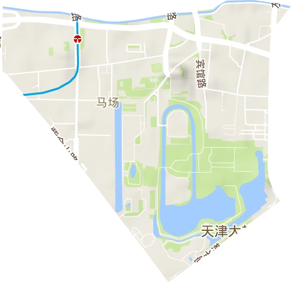 马场街道地形图