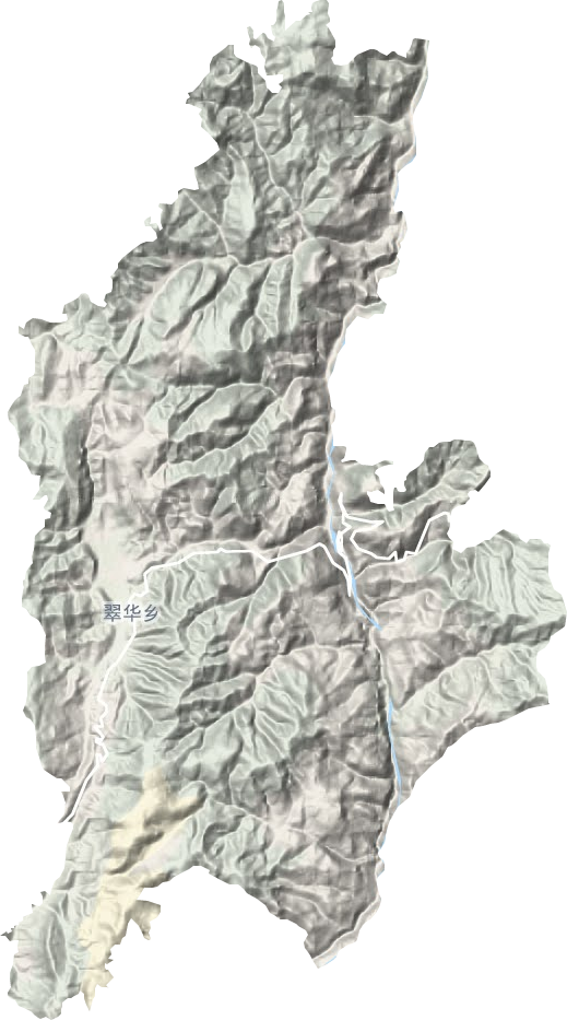 翠华镇地形图