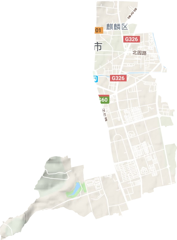 南宁街道地形图
