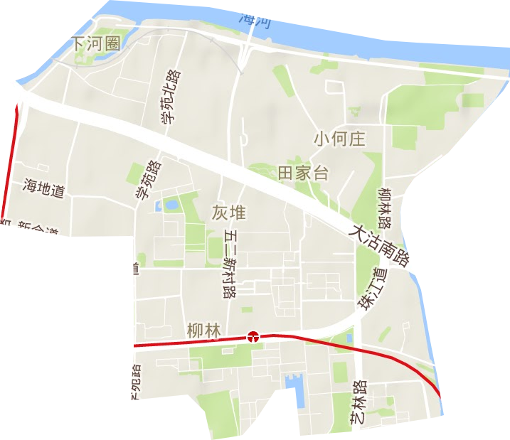 柳林街道地形图