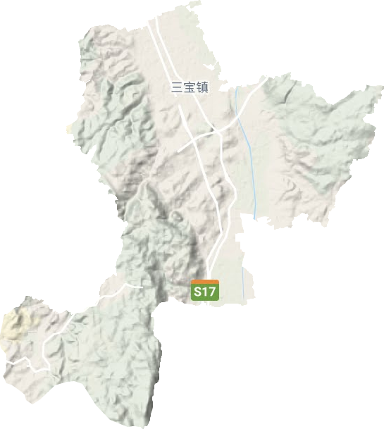 三宝镇地形图