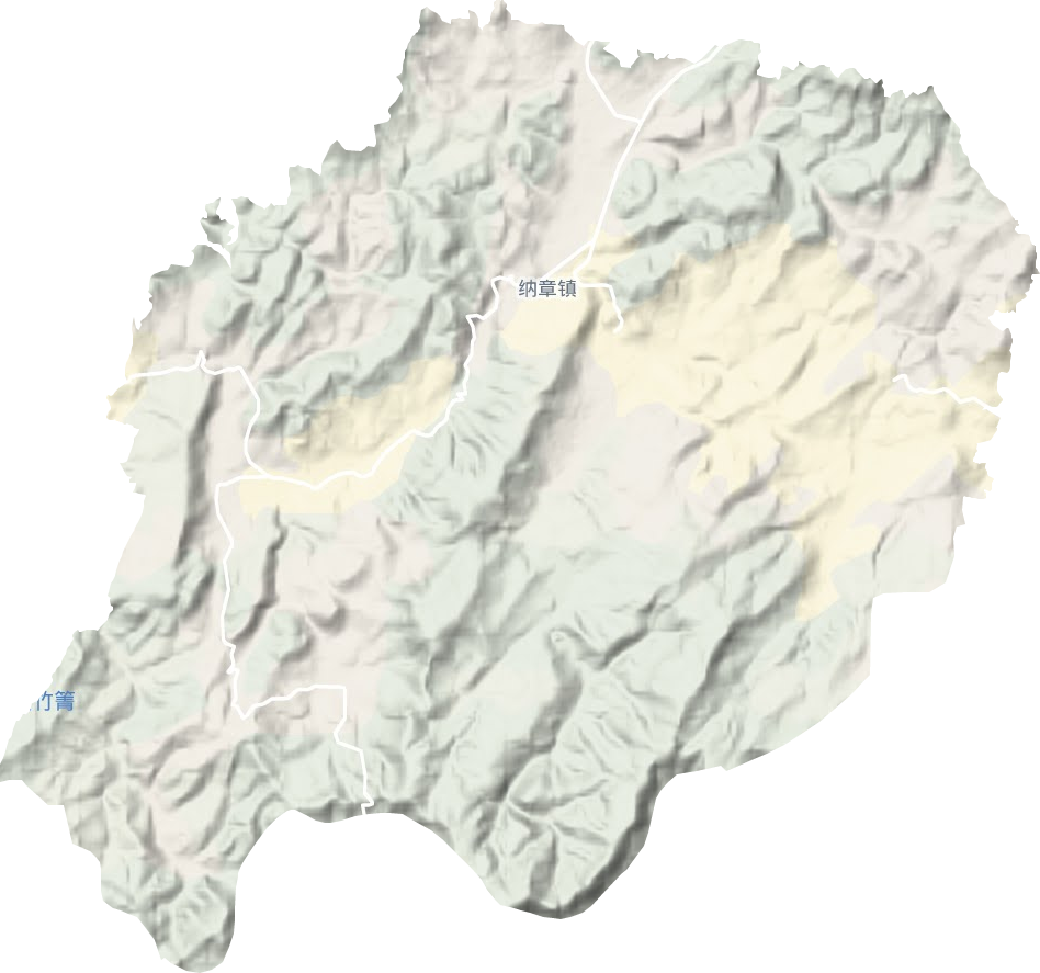 纳章镇地形图