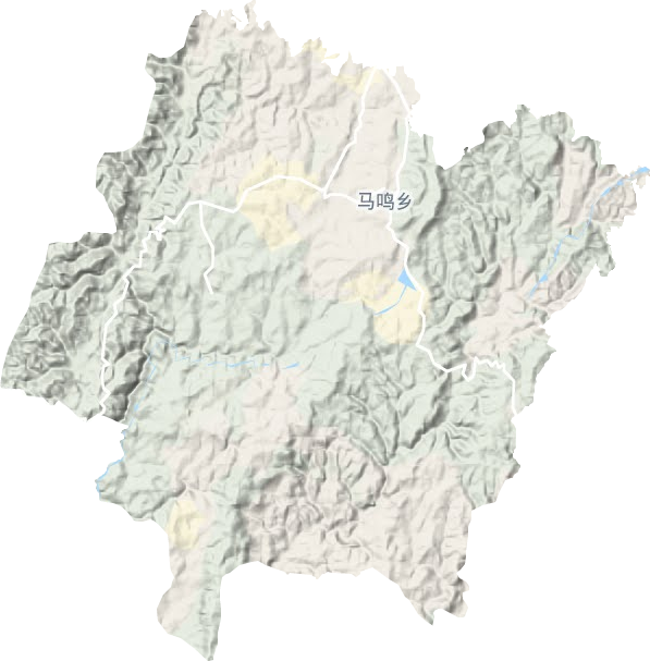 马鸣乡地形图