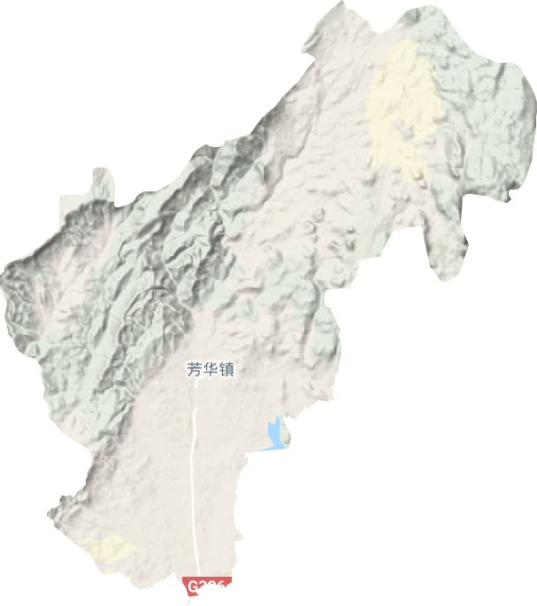 芳华镇地形图