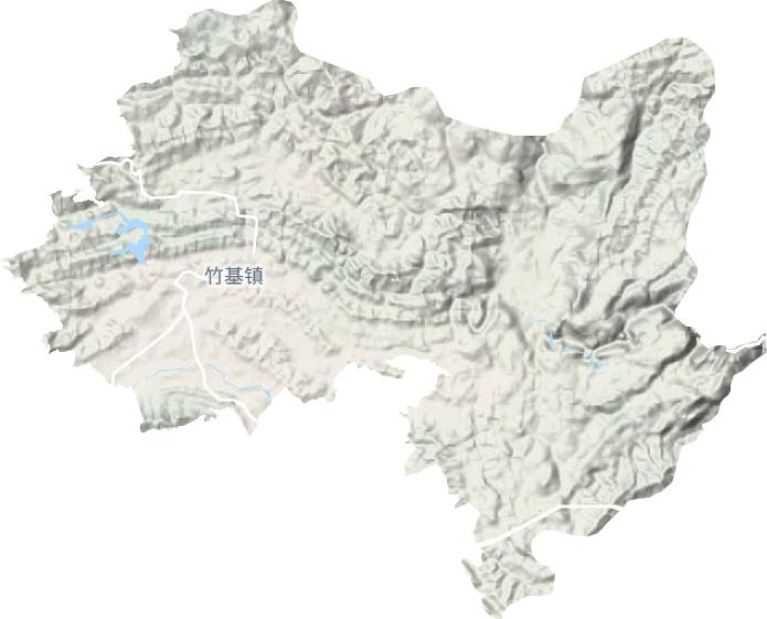 竹基镇地形图