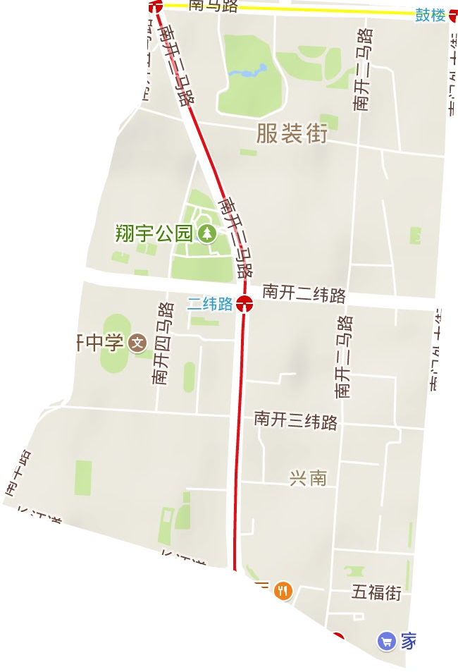 兴南街道地形图