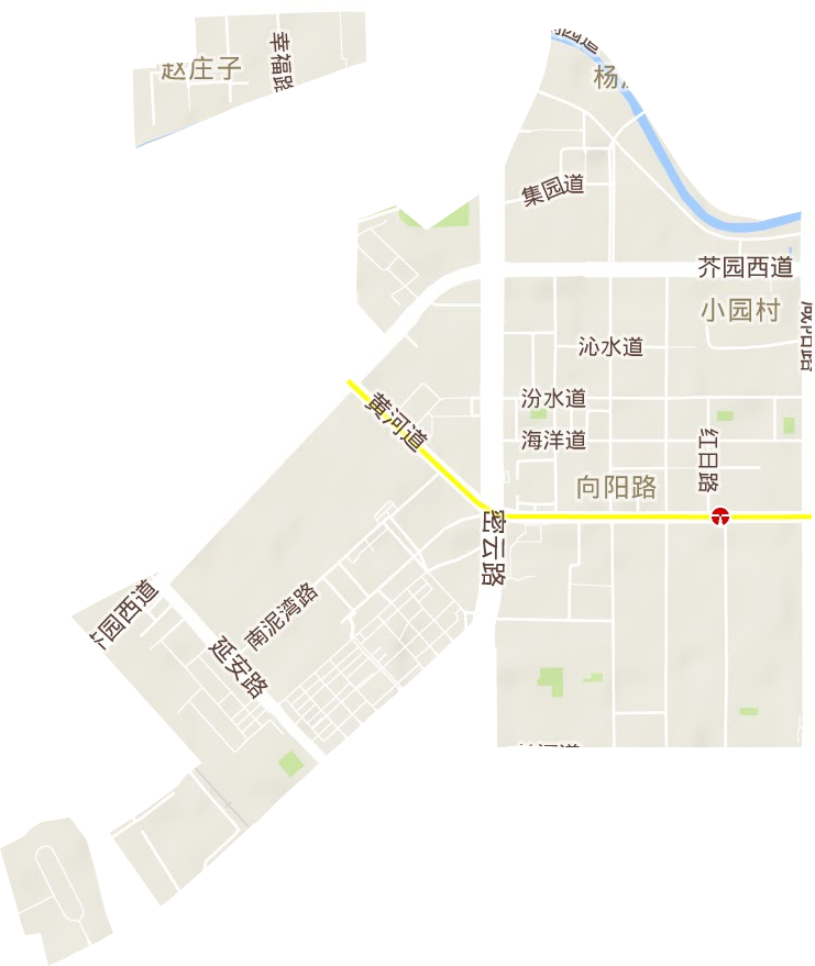向阳路街道地形图