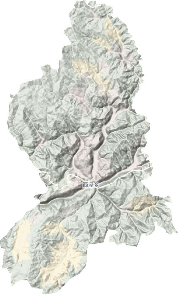 西泽乡地形图