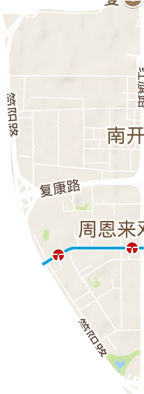 王顶堤街道地形图