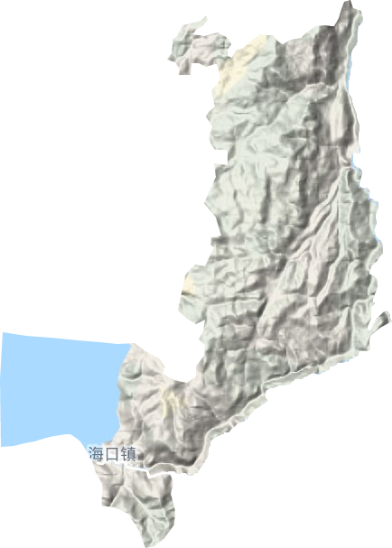 海口镇地形图