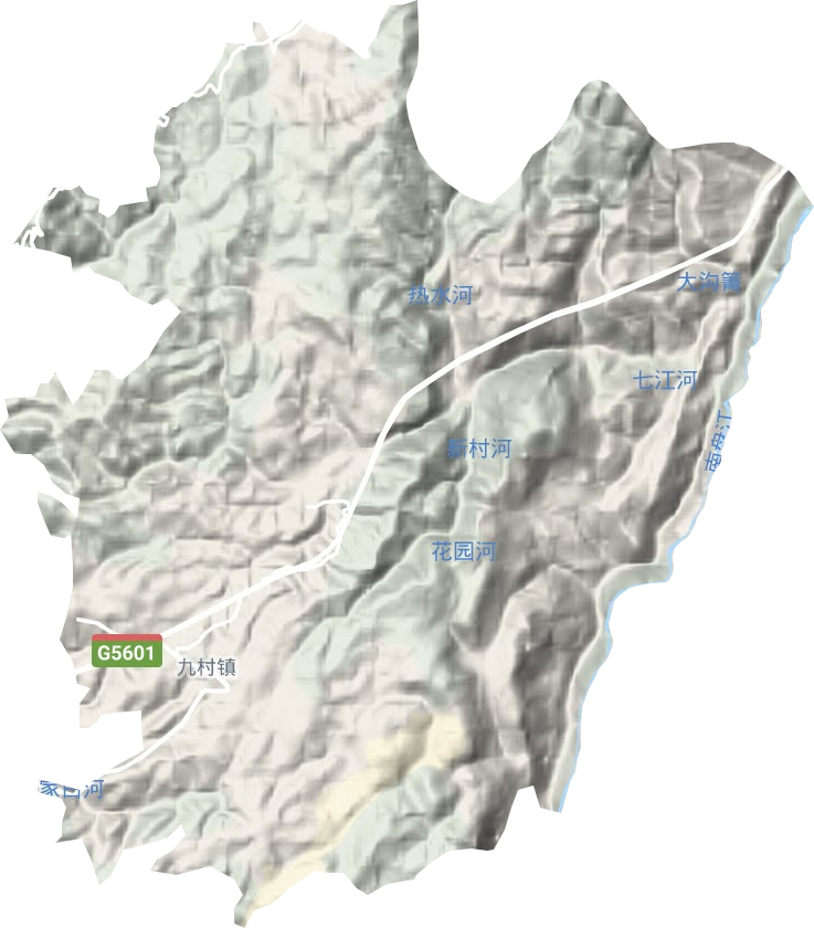 九村镇地形图