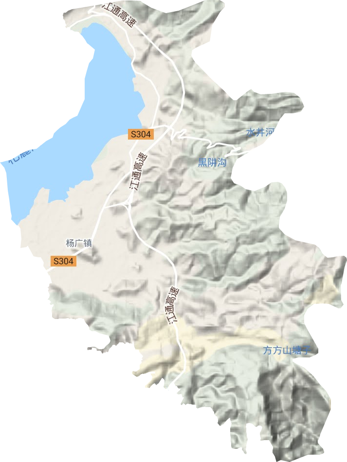 杨广镇地形图