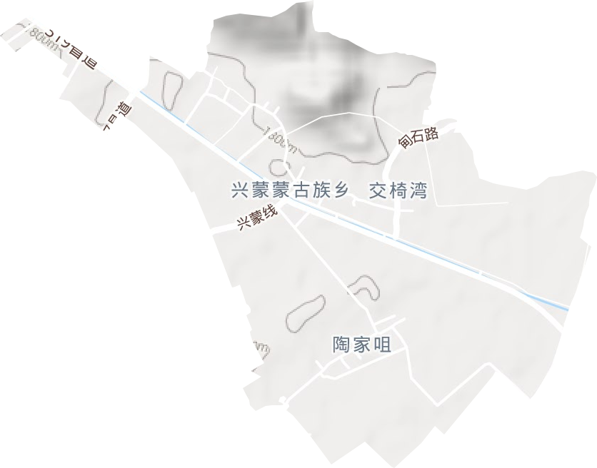 兴蒙乡地形图