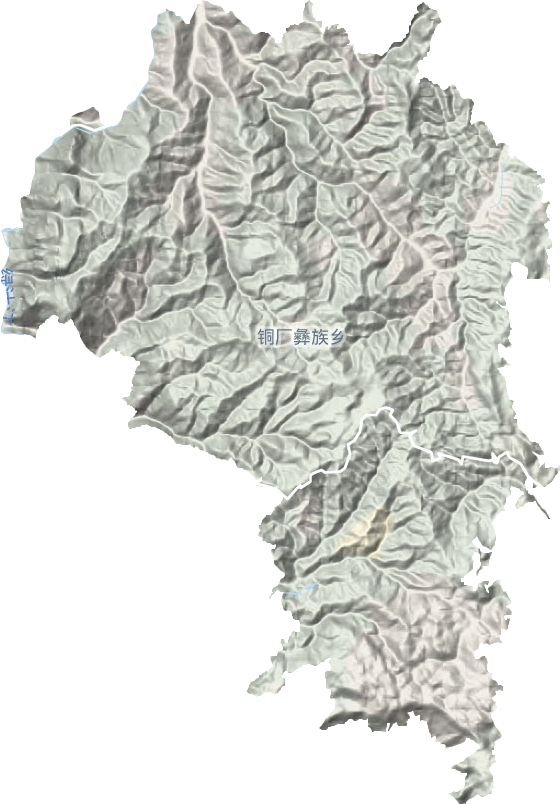 铜厂彝族乡地形图