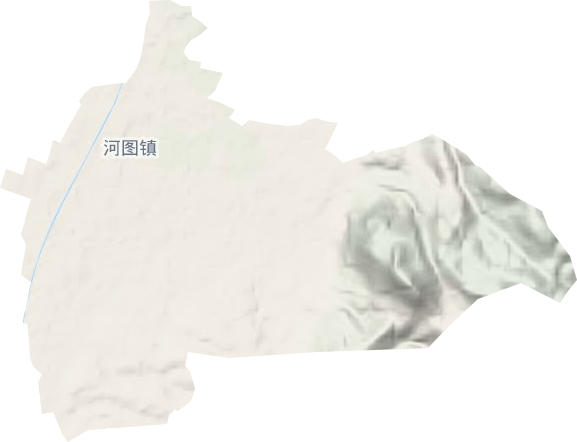河图镇地形图