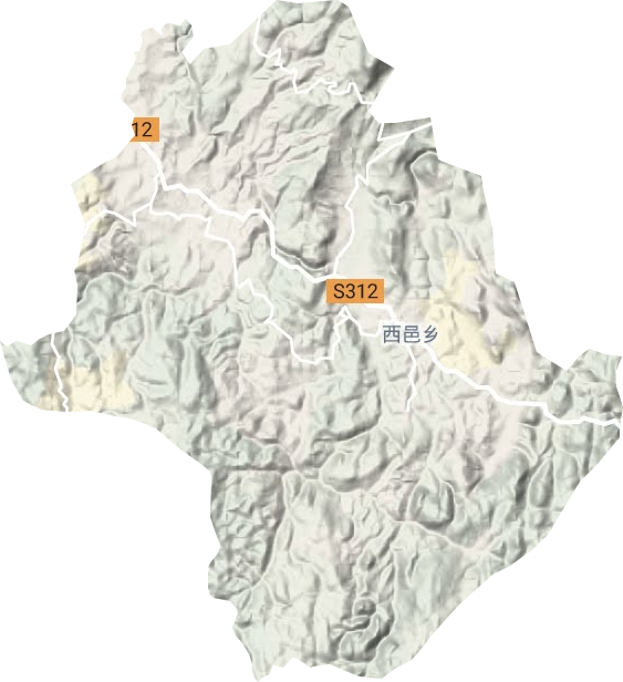 西邑乡地形图