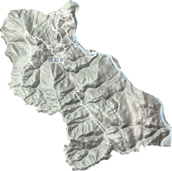 腊勐乡地形图