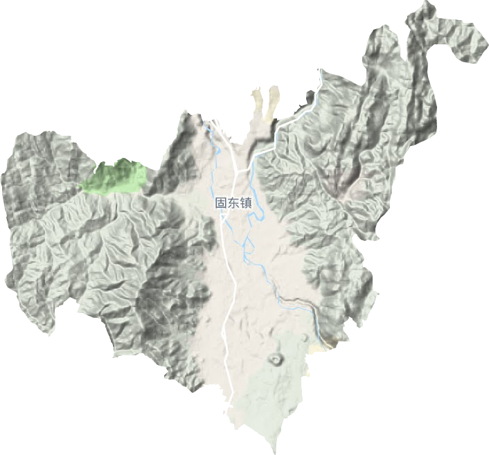 固东镇地形图