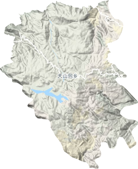 大山包镇地形图