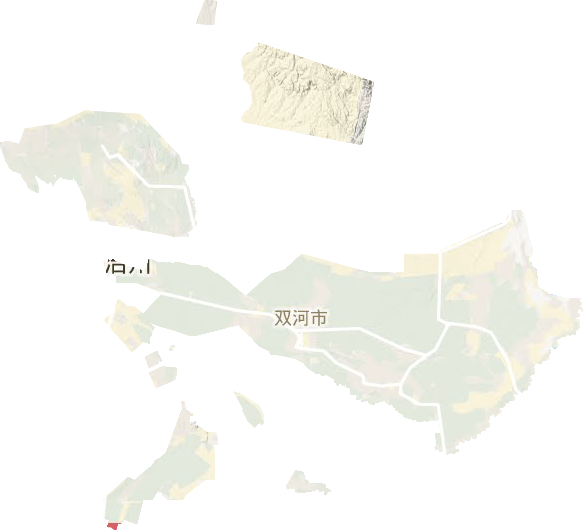 双河市地形图