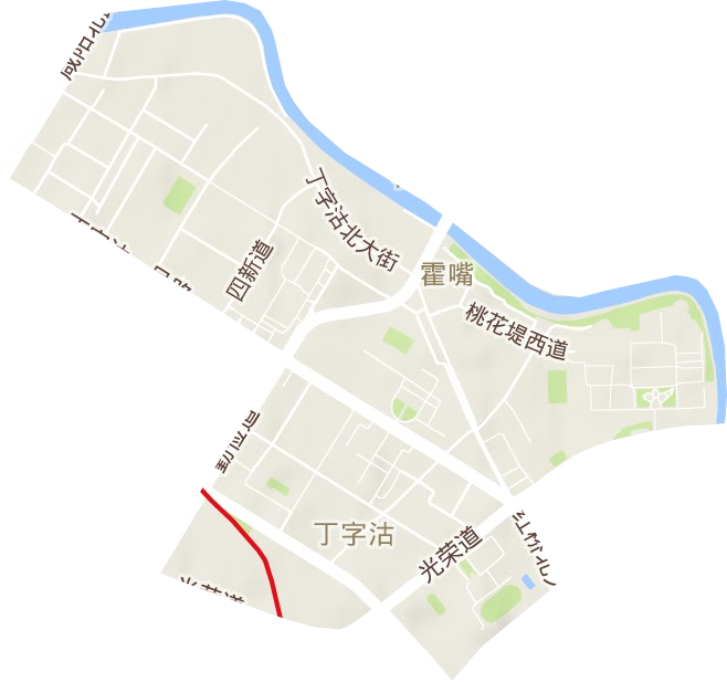 丁字沽街道地形图