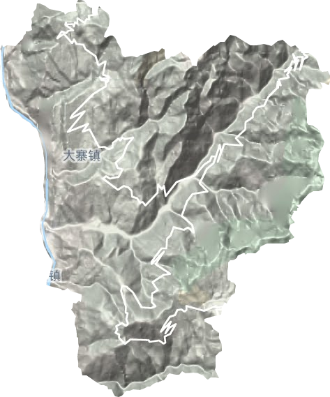 大寨镇地形图