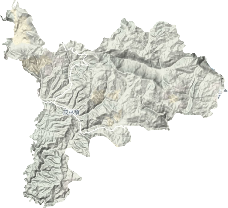 茂林镇地形图