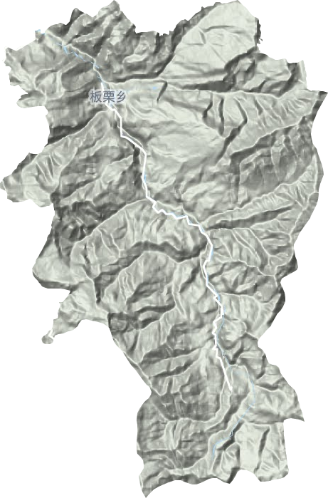 板栗镇地形图