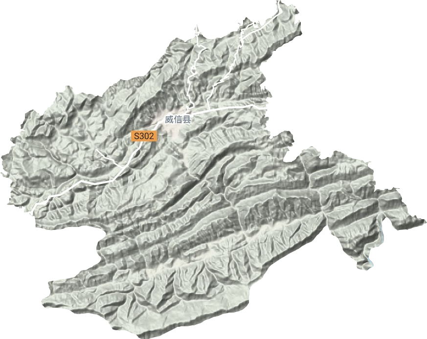 扎西镇地形图