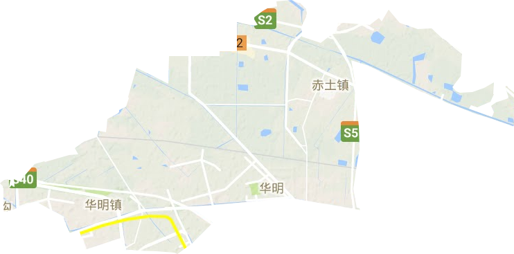 华明街道地形图