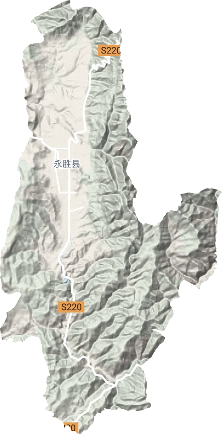 永北镇地形图