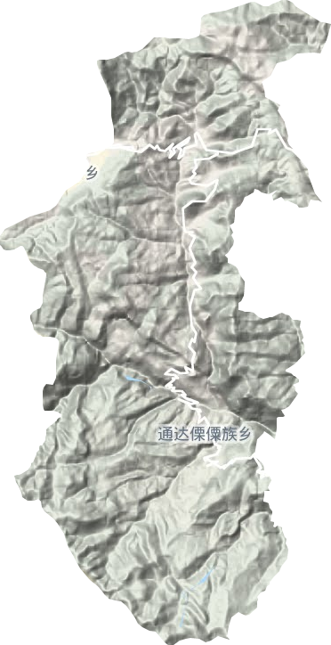 通达傈僳族乡地形图
