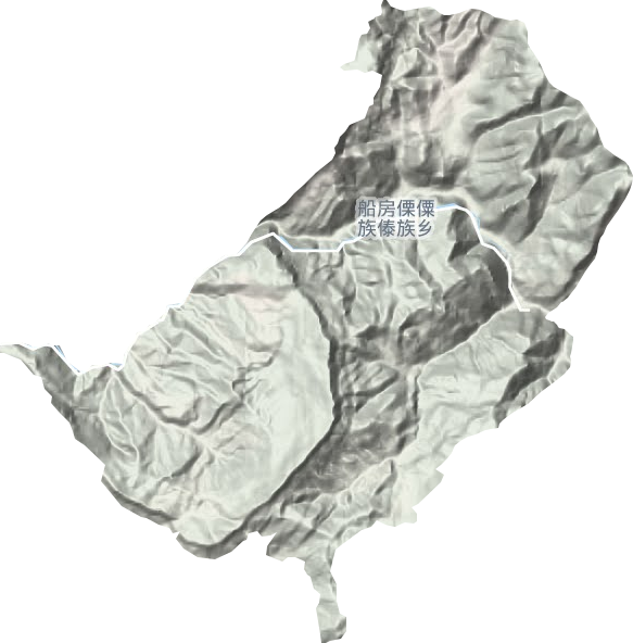 船房傈僳族傣族乡地形图