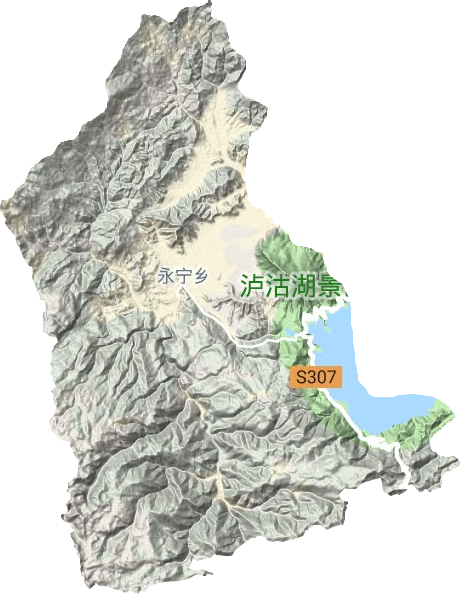 永宁乡地形图