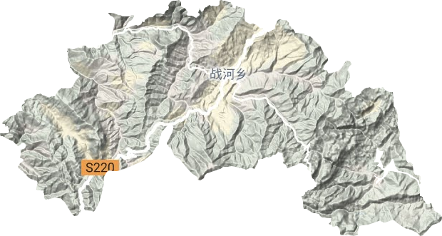 战河乡地形图