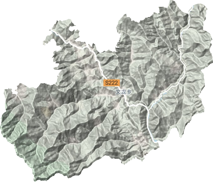 文龙镇地形图