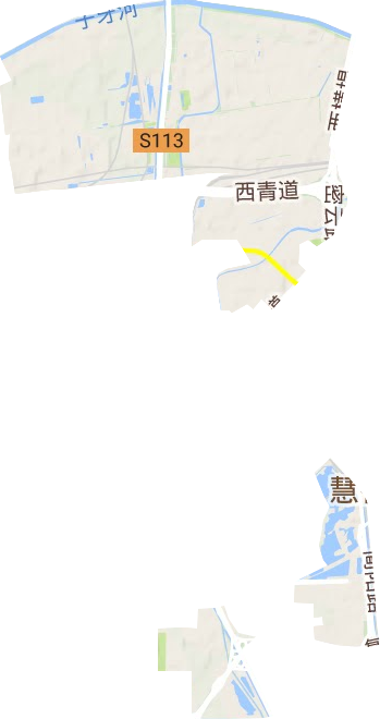 西营门街道地形图