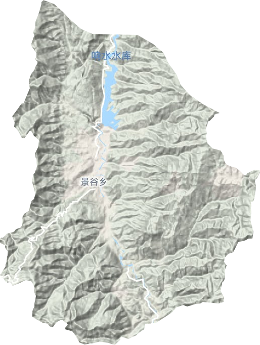 景谷镇地形图