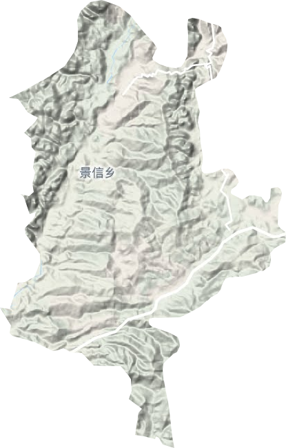 景信乡地形图